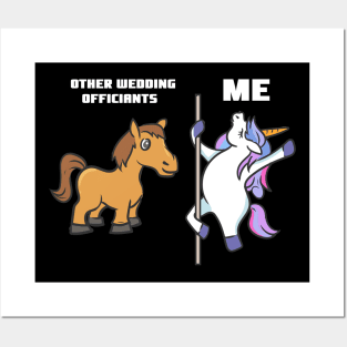 Unicorn Wedding Officiant Posters and Art